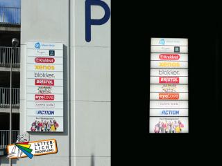  Logo lichtreclame winkelcentrum Hengelo dag en nacht visie